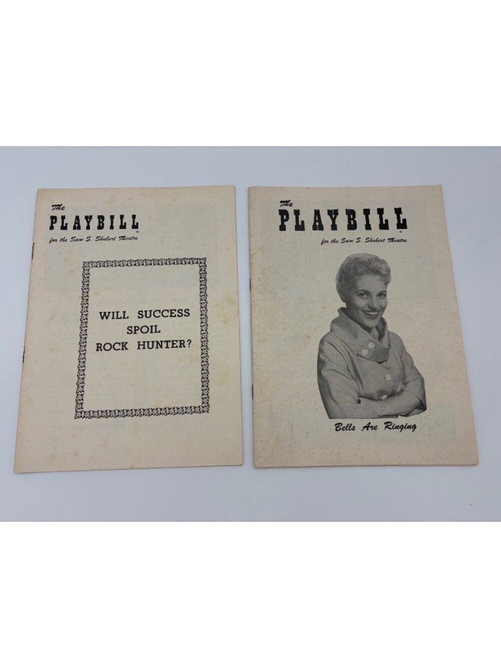 1956 1957 Broadway Playbill Lot Bells Are Ringing Will Success Spoil Rock Hunter